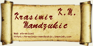 Krasimir Mandžukić vizit kartica